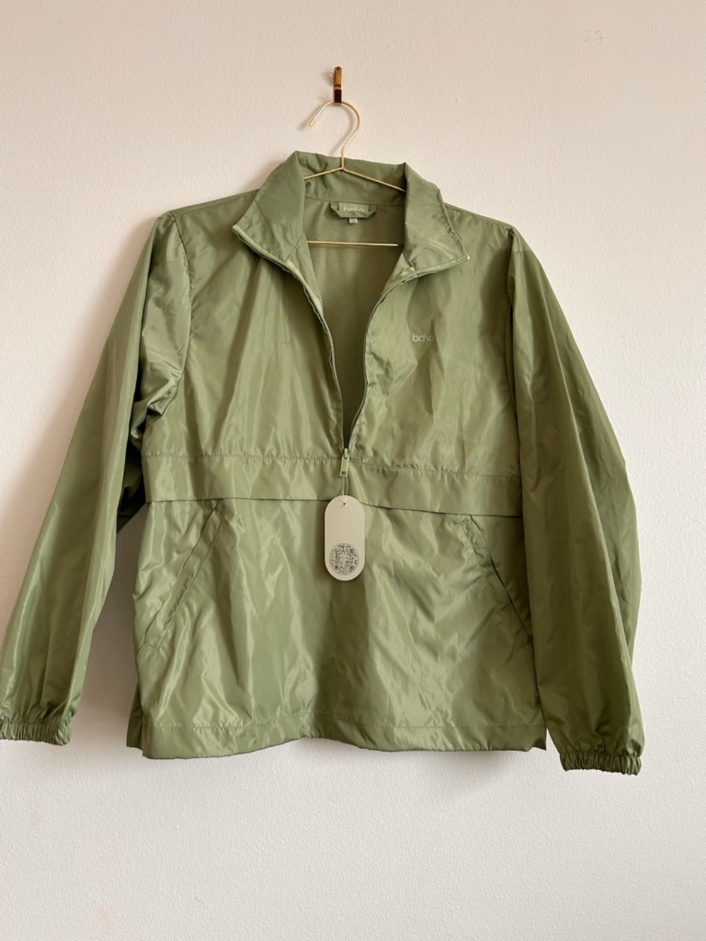 Bala Olive Green Pullover Windbreaker Jacket